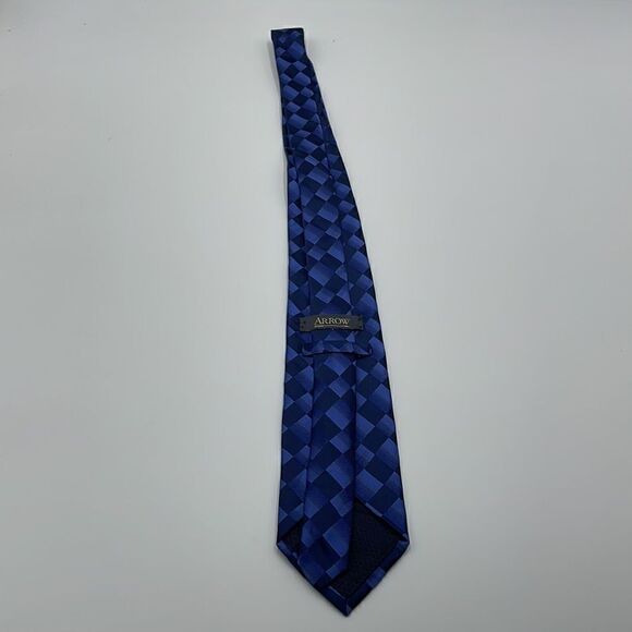 100% silk blue arrow necktie - Picture 5 of 5
